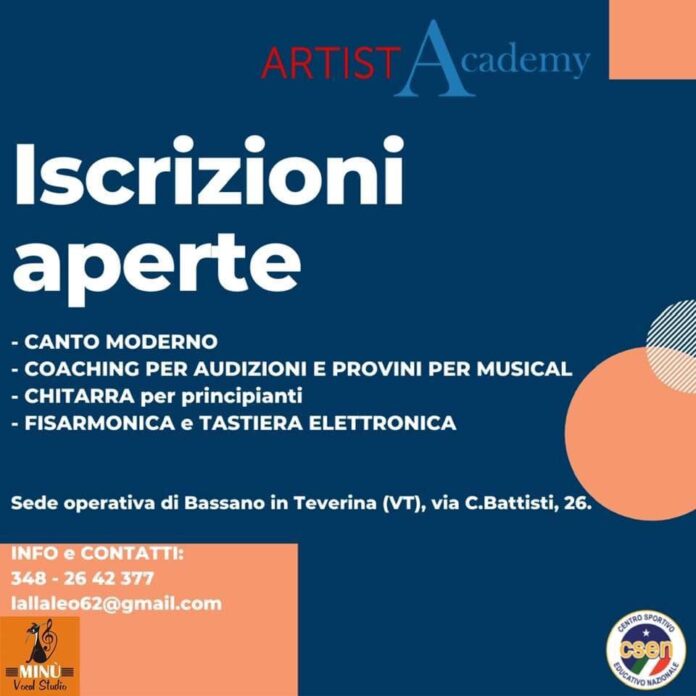 Locandina Minù Vocal Studio