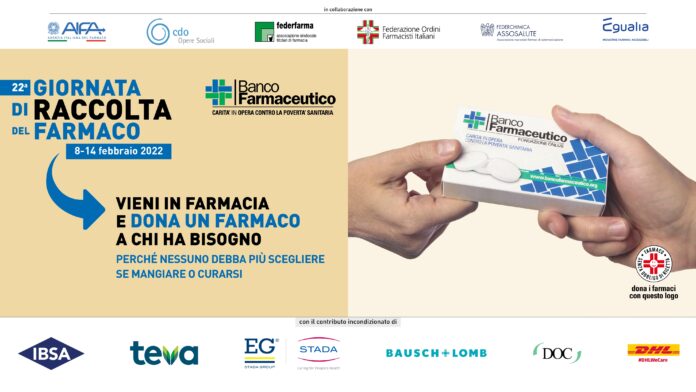 Banco Farmaceutico 2022 - LOCANDINA Giornata di Raccolta del Farmaco