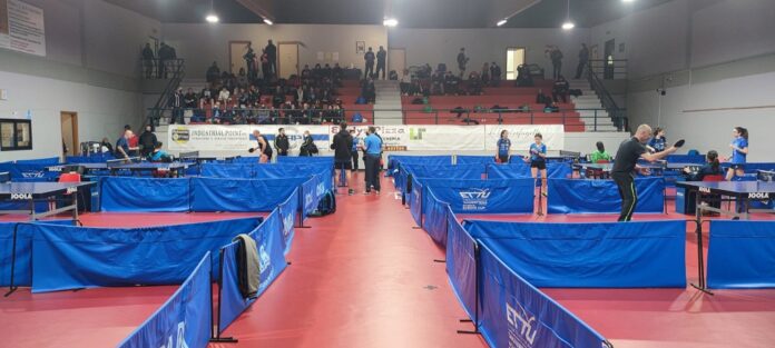 Il palatennistavolo durante il Quinto Memorial Giovanni Cuccu