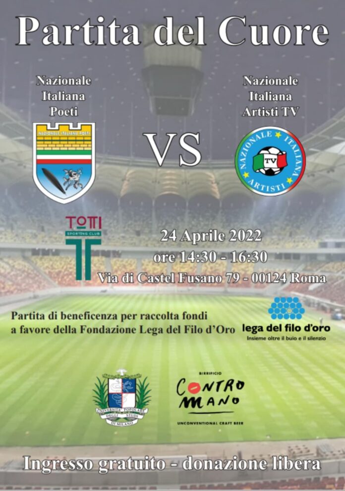 Locandina 24-04-2022 Partita del Cuore