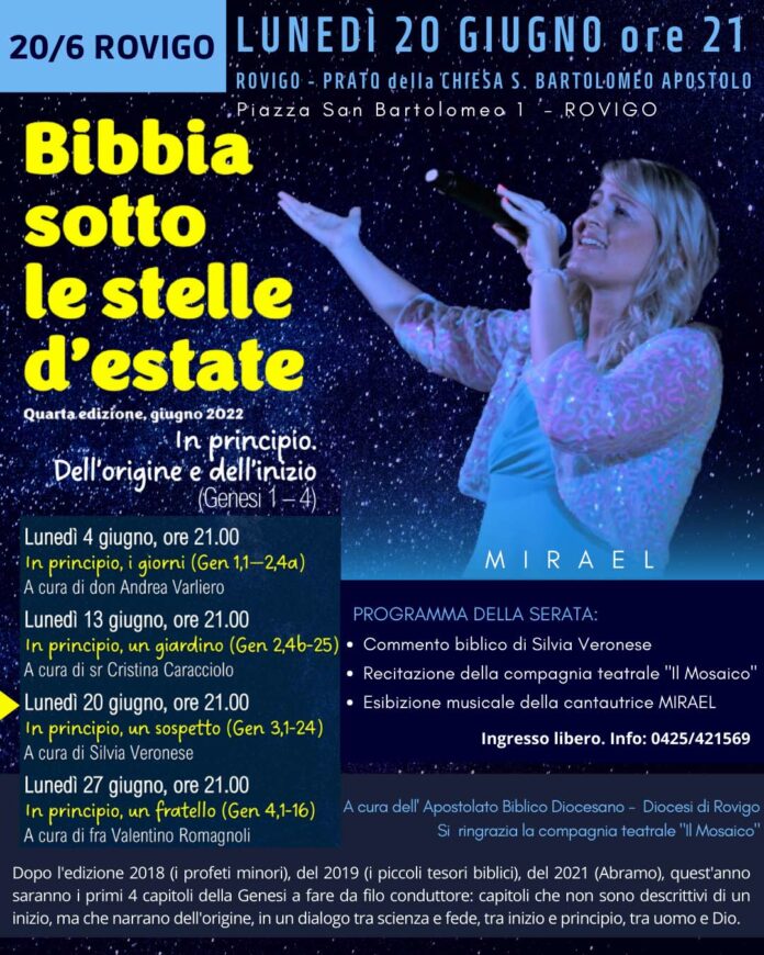 Lunedì 20 Giugno ore 21