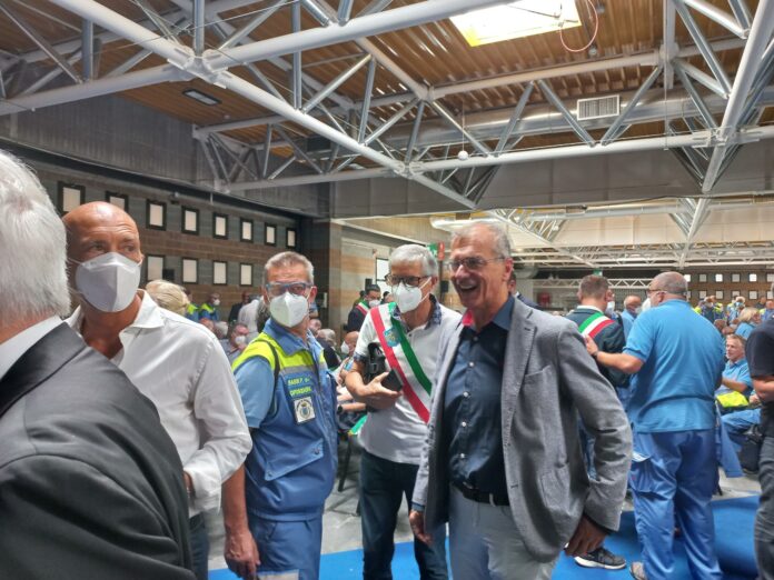 Il presidente Zanin all'ente Fiera prima della cerimonia di ringraziamento