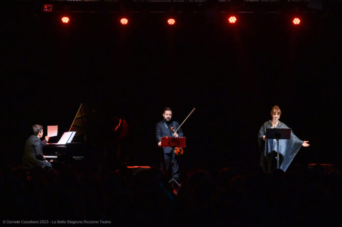 Giuseppe Gullotta Davide Alogna e Laura Morante Riccione febbraio 2023