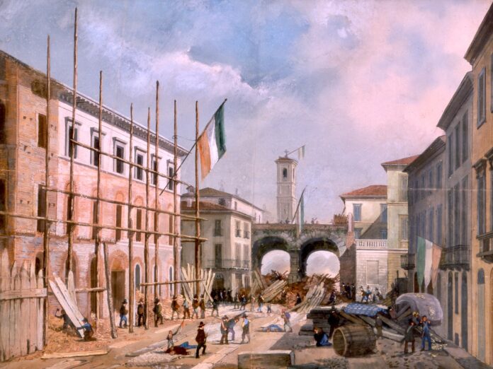 19480319 Episodio delle Cinque giornate. Difesa degli archi di Porta Nuova