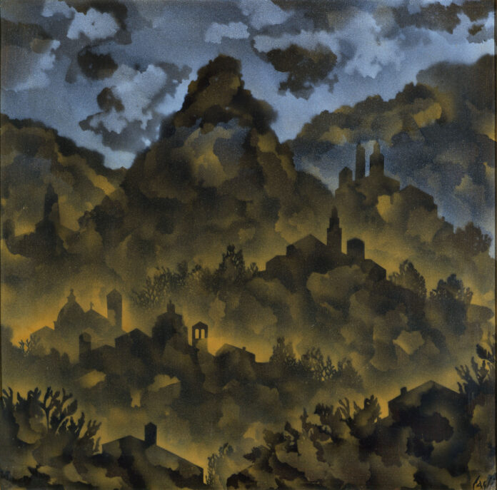 Cagli Paesaggio marchigiano 1973