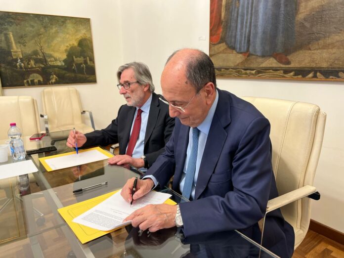 Il presidente Schifani firma il protocollo