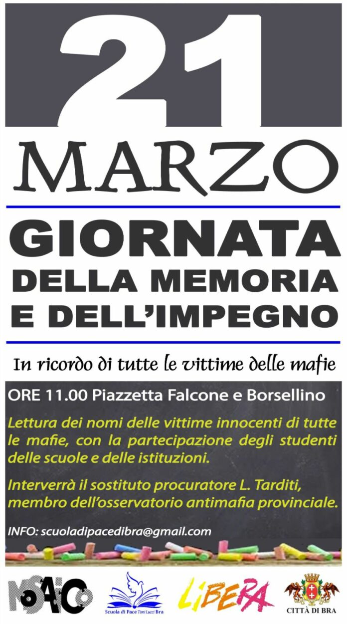 giornata memoria vittime mafie