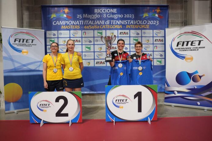 Medaglia d' argento per il Tennistavolo femminile di A1 master