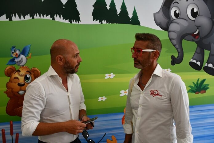 IL DG Spano a sin accoglie Sorrentino