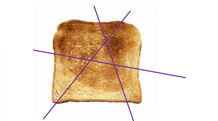 336 Il toast tagliato a metà