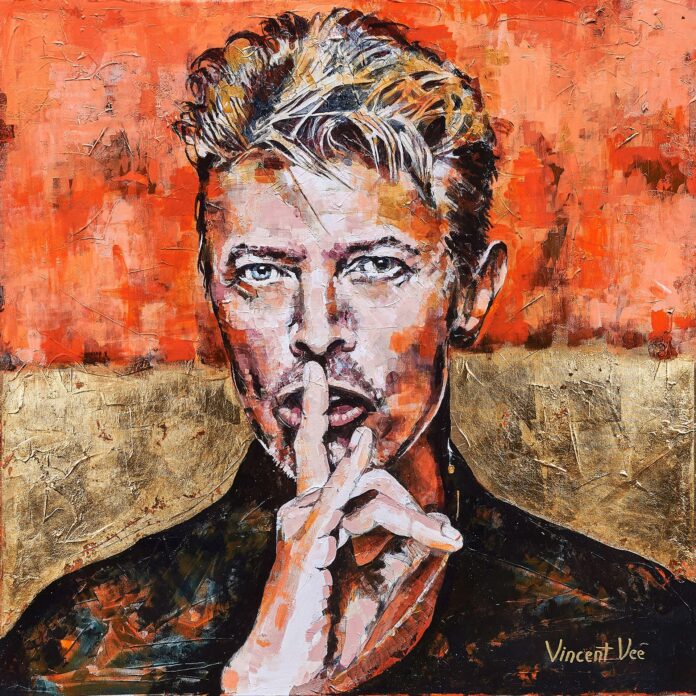 Vincent Vee_David Bowie_Acrylic on Canvas_40x40 in