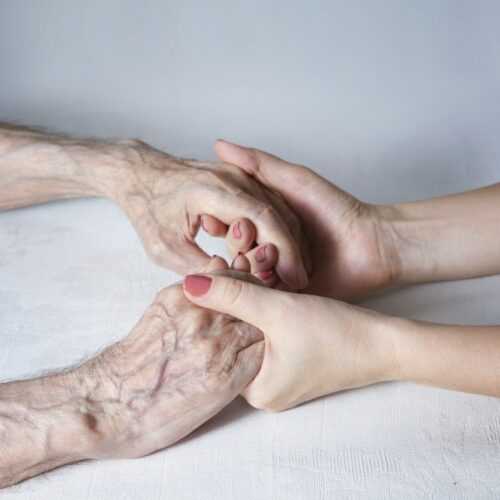 Care is at home of elderly.