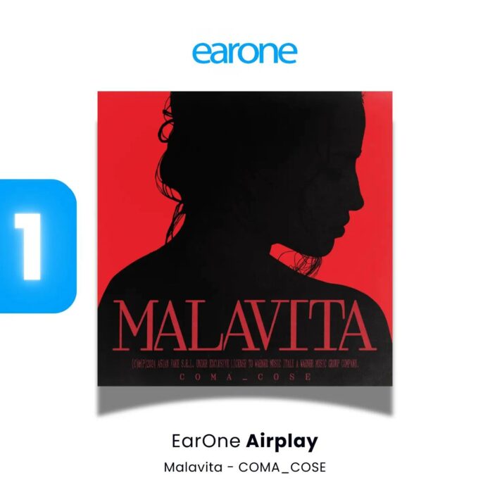 coma cose prima posizione classifica Earone Airplay