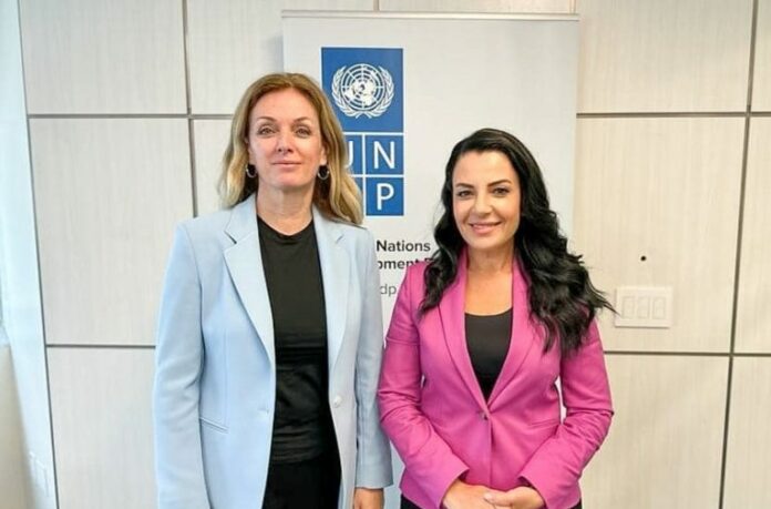 Belinda-Balluku_Ivana-Zivkovic_-Ndihme-Sekretare-e-Pergjithshme-e-Kombeve-te-Bashkuara.-768x507