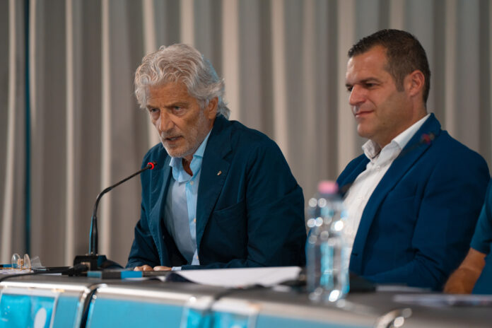 a sx il delegato CONI di Sassari Giuseppe Manca (Foto Mattia Uldanck)