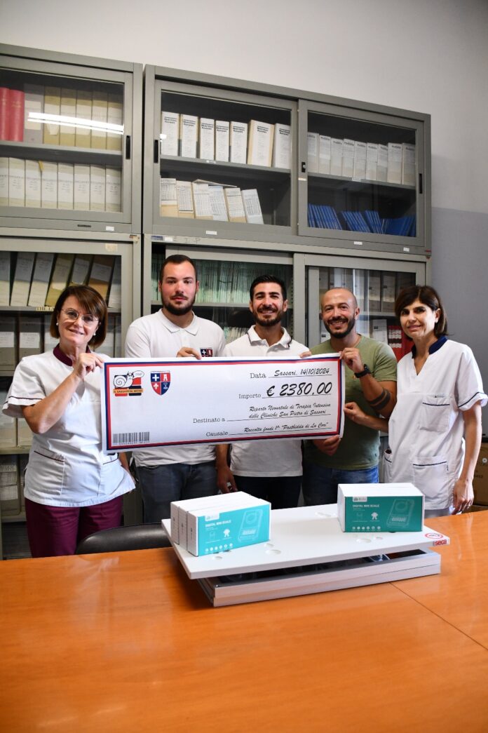 Consegna donazione a TIN AOU SASSARI