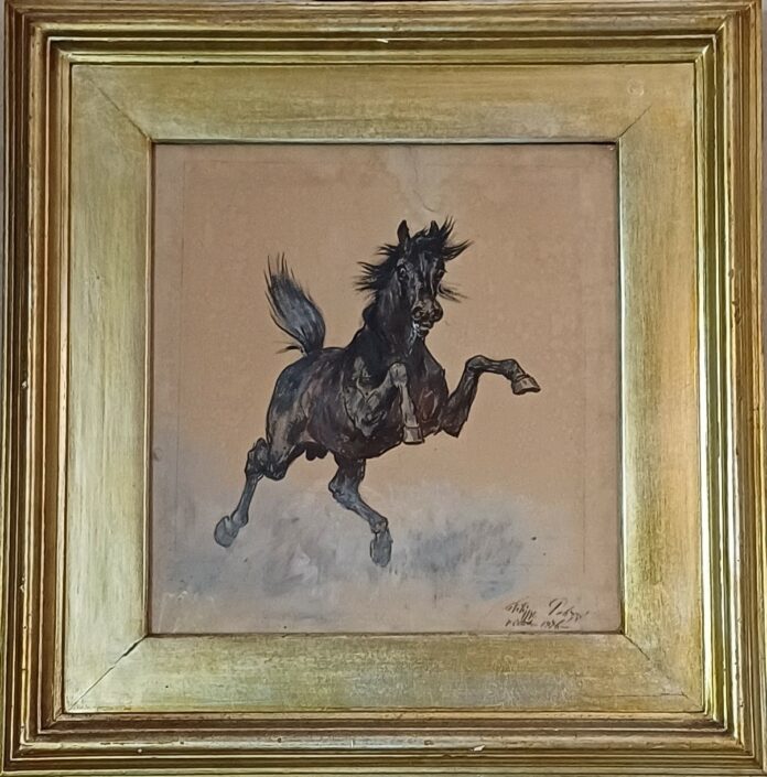 Filippo_Palizzi_Cavallo_sfrenato_1876_acquerello_cartoncino