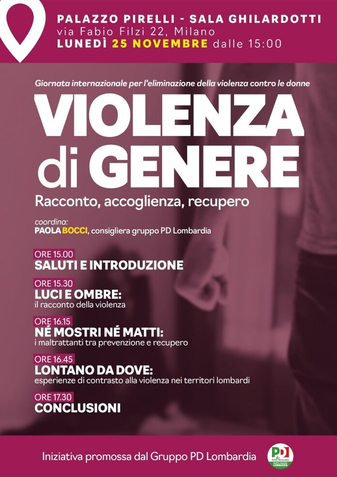 Convegno violenza di genere locandina