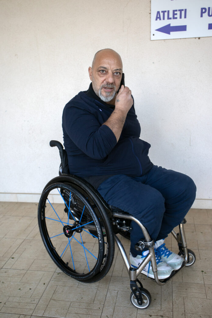 Il presidente della Federazione Paralimpica Italiana Calcio Balilla (Nonsolofoto Cagliari)