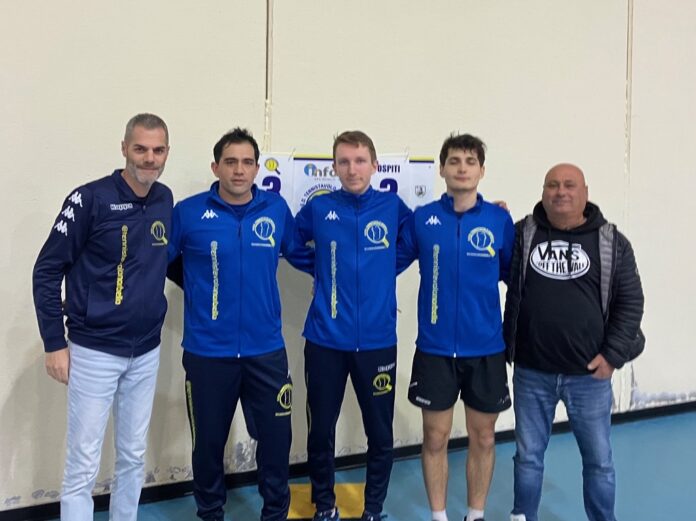 da sx il presidente Carrucciu, Alto, Mokropolov, Cappuccio, il vicepresidente Mele