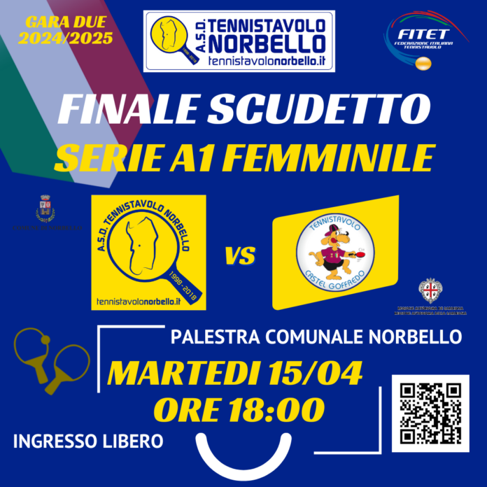 Flyer Social Finale Scudetto Norbello A1 F. 20242025 - 15-04-2025