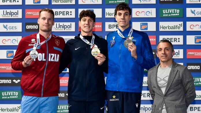 a sx Marcello Guidi argento a Riccione (Foto Giorgio Scala DBM)