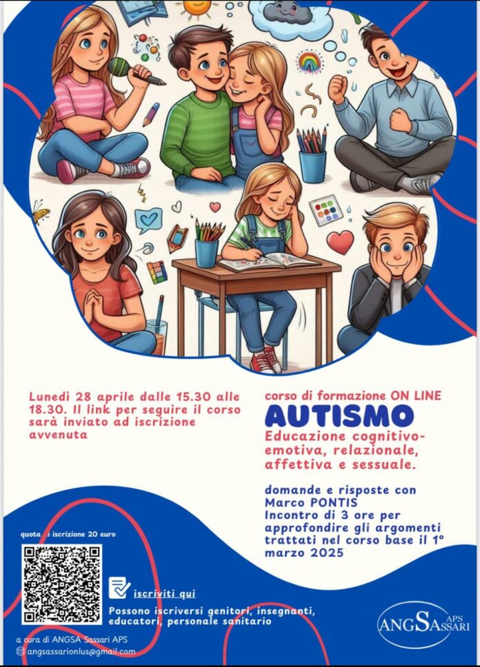 locandina corso autismo_28 aprile 2025