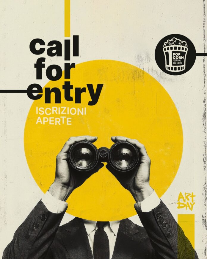 POP CORN FESTIVAL DEL CORTO 2026 poster call for entry