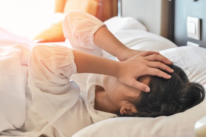 Sleep,Disorder,In,Sleepless,Girl,Child,Suffering,Insomnia,Problem,,Mental