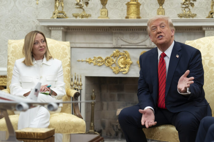 Meloni_trump_casa_bianca_aprile_2025_ipa_ftg
