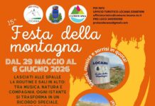 DA VENERDÌ 29 MAGGIO A SABATO 6 GIUGNO A LOCANA È TEMPO DI FESTA DELLA MONTAGNA