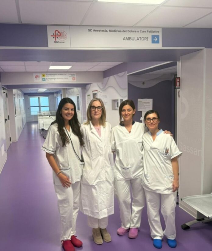 prof.ssa Magnoni con il suo team
