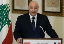 Il presidente libanese Aoun: non accetteremo nulla meno della fine dell’occupazione israeliana