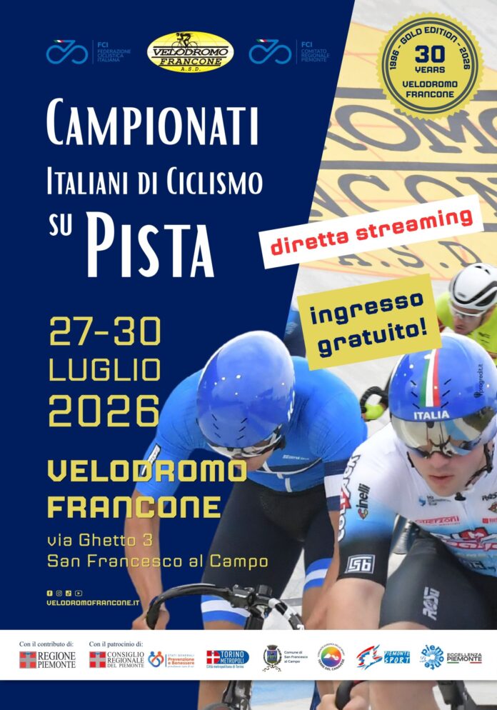 Campionati_Italiani_Ciclismo su pista_Velodromo Francone_27-30_07_2026