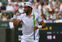 Un Matteo BERRETTINI in grande spolvero ha sconfitto in quattro set l’emergente francese Arhtur Fils