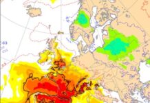 Il caldo più intenso resta a ovest. L’Italia, per ora, viene solo sfiorata