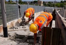 Mobilità, sopralluogo al cantiere del sovrappasso di Santa Caterina