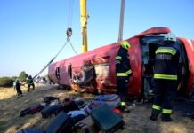 Incidente stradale in Ungheria, si ribalta bus: 12 morti