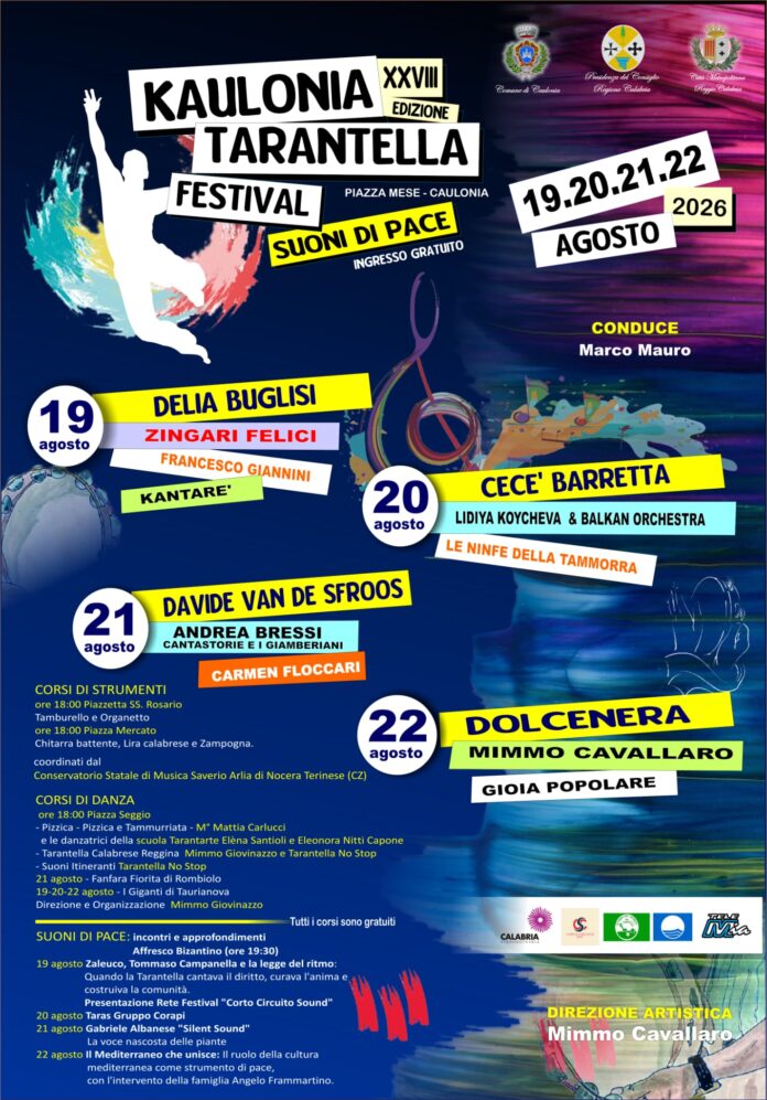 Kaulonia Tarantella Festival 2026_Locandina