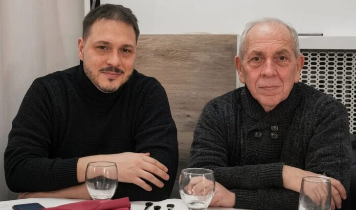 Vincenzo Faggiani con il figlio Aldo