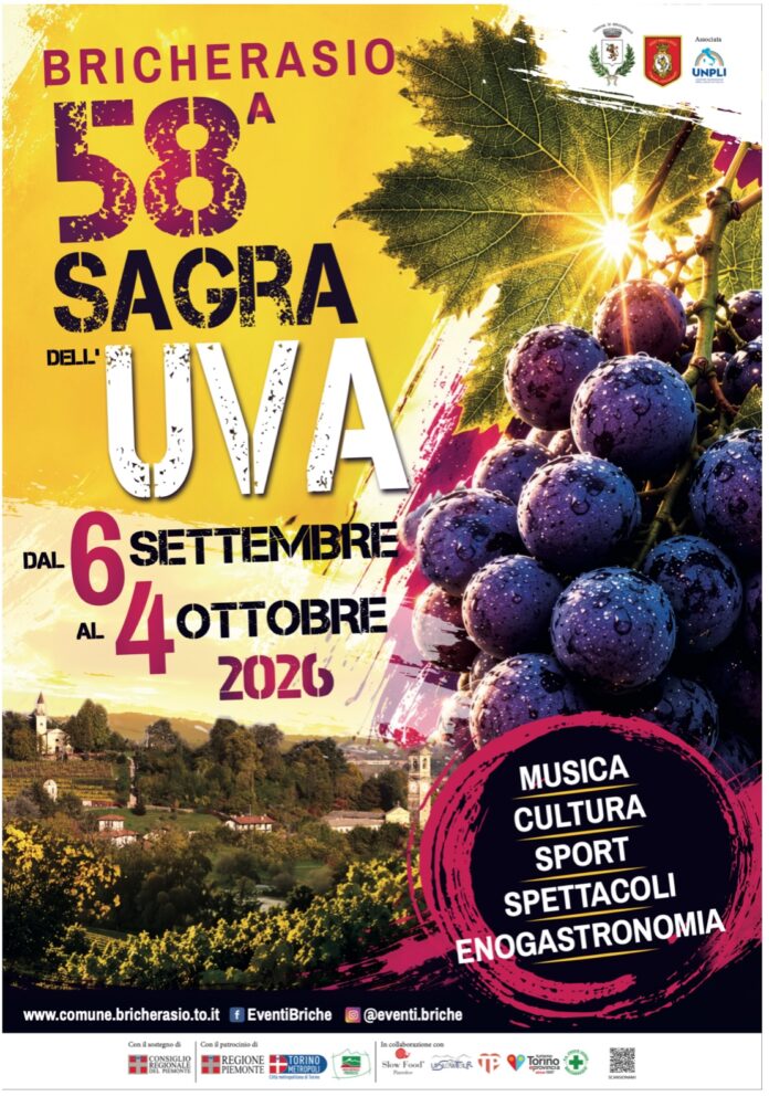 locandina_58ª_Sagra_Uva_Bricherasio_2026
