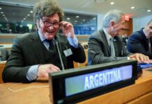 Il presidente argentino Milei all’Assemblea generale delle Nazioni Unite