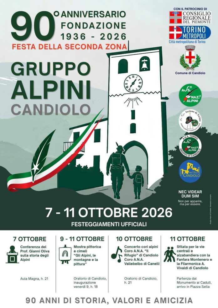 90°anniversario_Gruppo_Alpini_Candiolo_07-11_10_2026