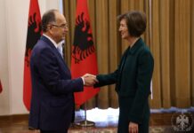 Il benvenuto di Begaj alla nuova Ambasciatrice svizzera e agli investitori elvetici