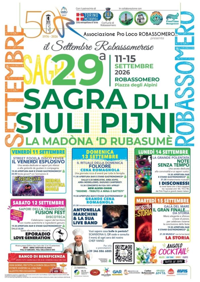 Sagra dli Ssiuli pijni_Robassomero11-15_09_2026